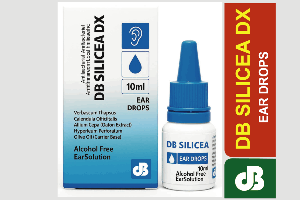 DB SILICEA DX Ear Drops – কানের ইনফেকশন, কান পাকা, কানে কম শোনা ও কান চুলকানোর অসাধারণ হোমিওপ্যাথিক মেডিসিন।