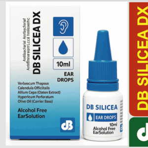 DB SILICEA DX Ear Drops – কানের ইনফেকশন, কান পাকা, কানে কম শোনা ও কান চুলকানোর অসাধারণ হোমিওপ্যাথিক মেডিসিন।